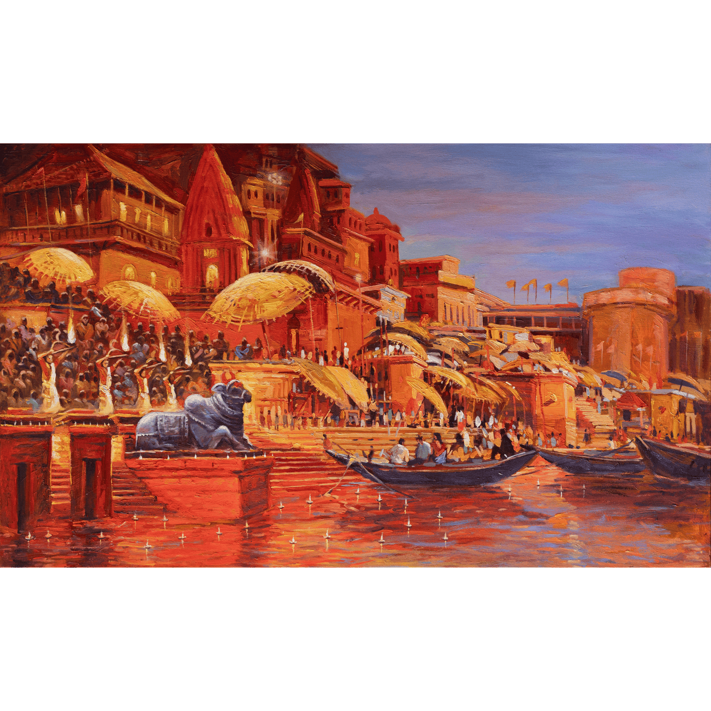 Celebration on the Ghats – Benares - Ahmedandco