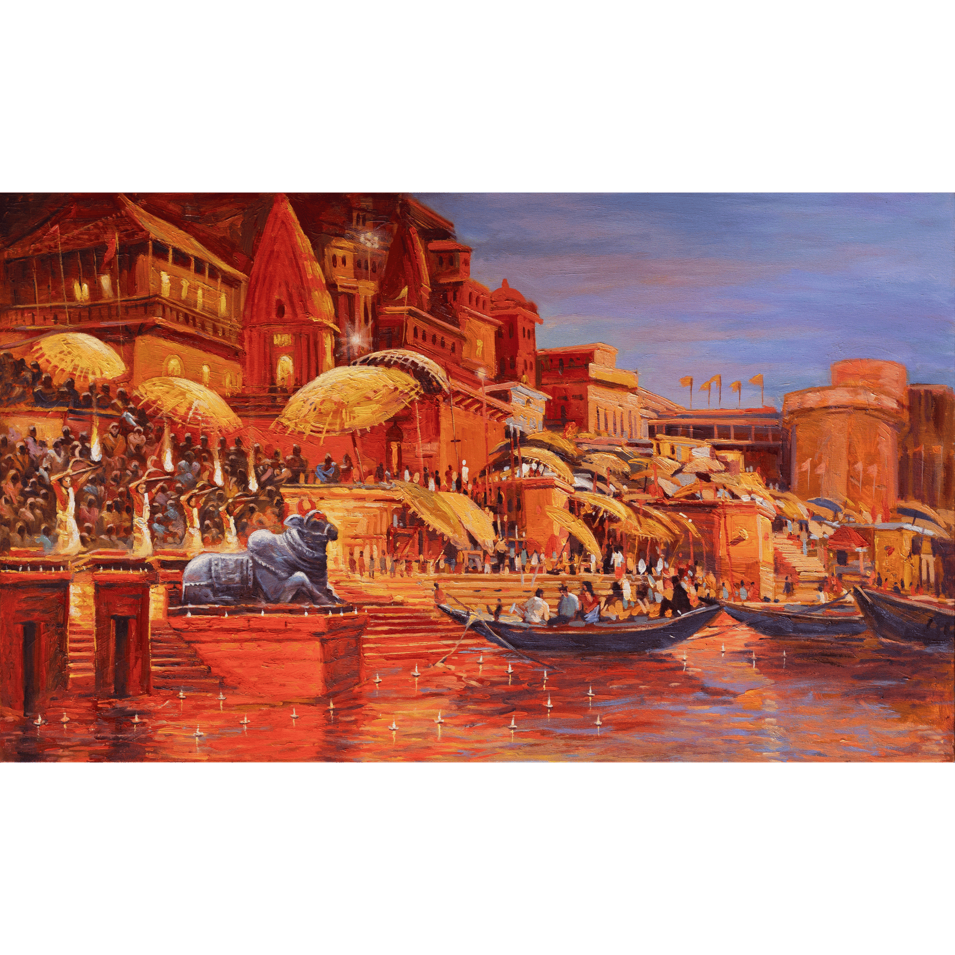 Celebration on the Ghats – Benares - Ahmedandco
